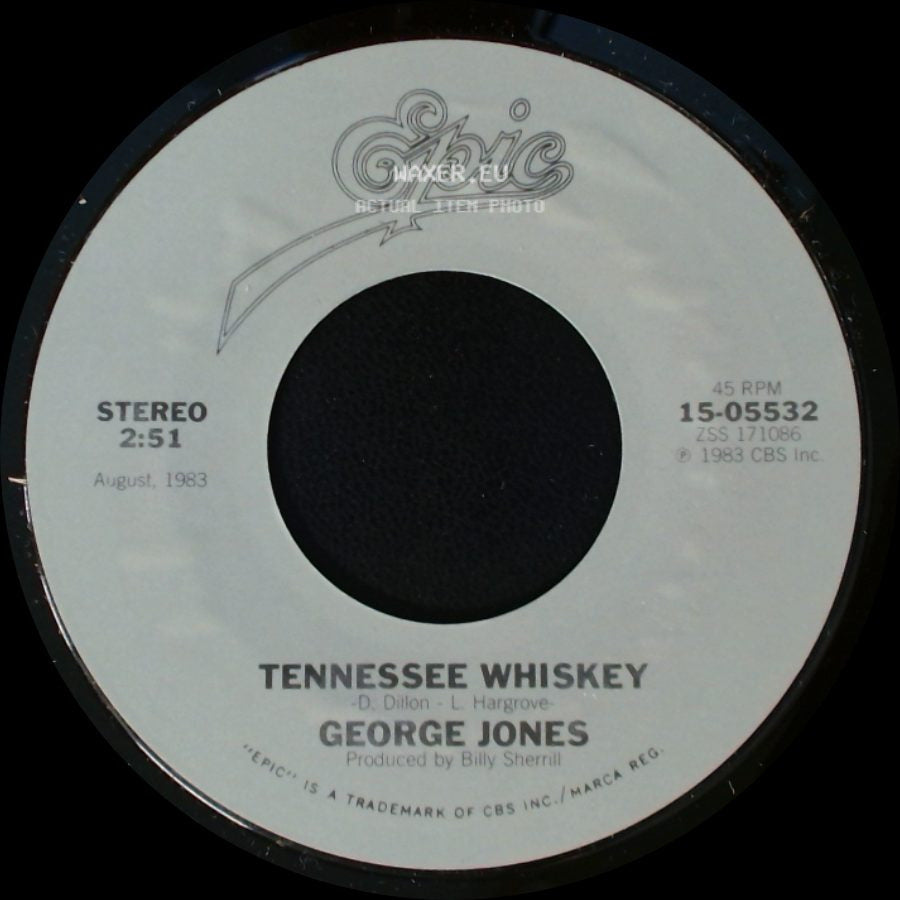 George Jones - I Always Get Lucky With You / Tennessee Whiskey side B