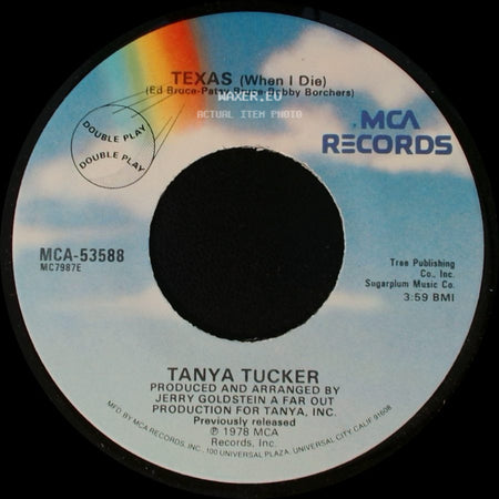 Tanya Tucker - Pecos Promenade / Texas (When I Die) side B