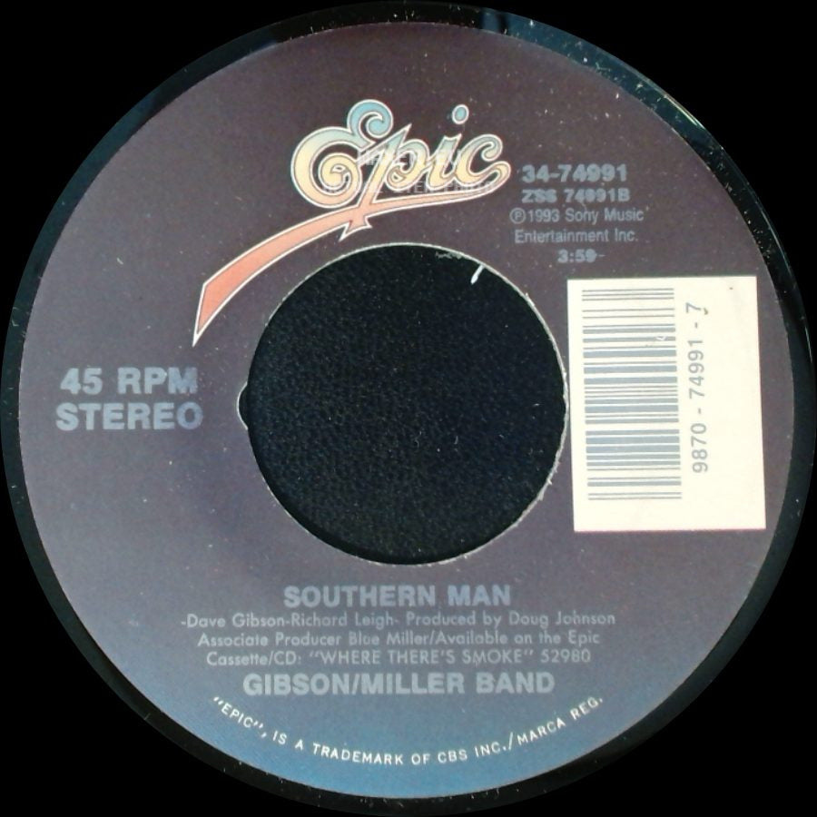 Gibson/Miller Band - Southern Man / Texas Tattoo side A