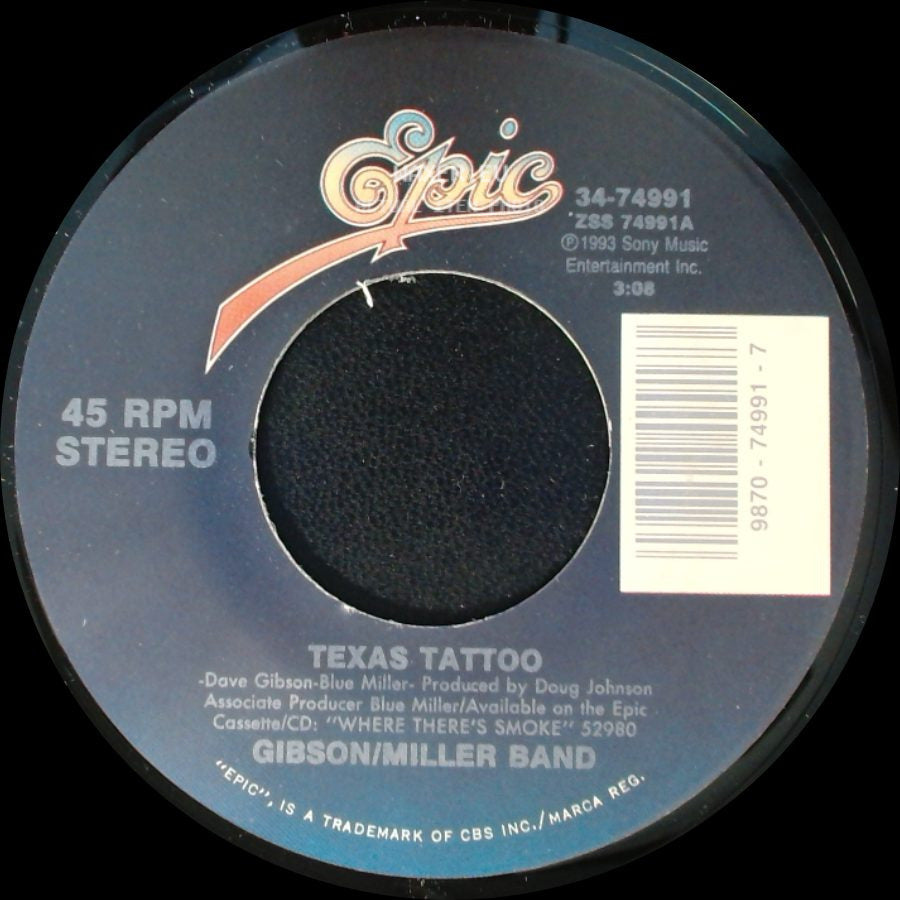 Gibson/Miller Band - Southern Man / Texas Tattoo side B
