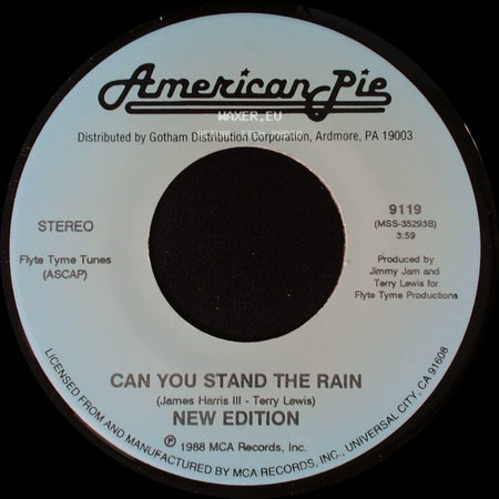 New Edition - Mr. Telephone Man / Can You Stand The Rain side B