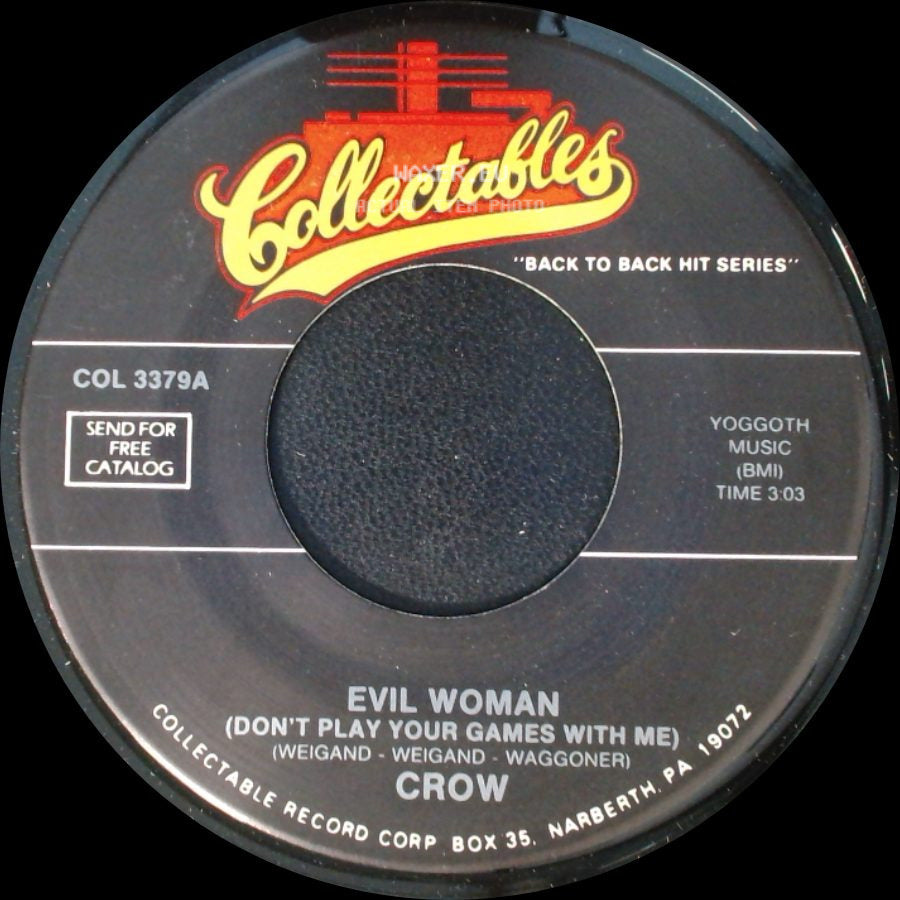 The Joe Jeffrey Group / Crow - My Pledge Of Love / Evil Woman (Don't Play Your Games With Me) side B