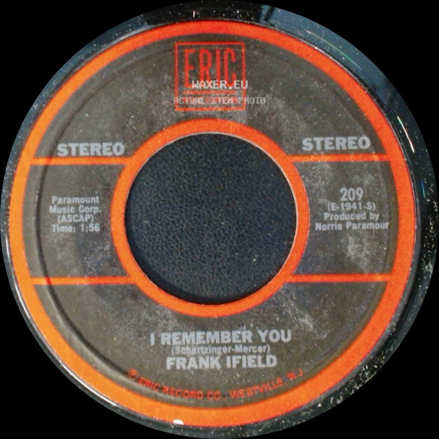 Frank Ifield / Charlie Drake - I Remember You / My Boomerang Won't Come Back (Original Unedited Version) side A