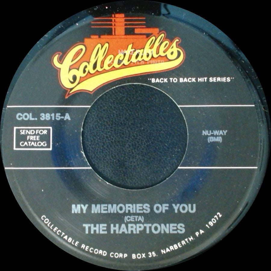 The Harptones - My Memories Of You / Since I Fell For You side A