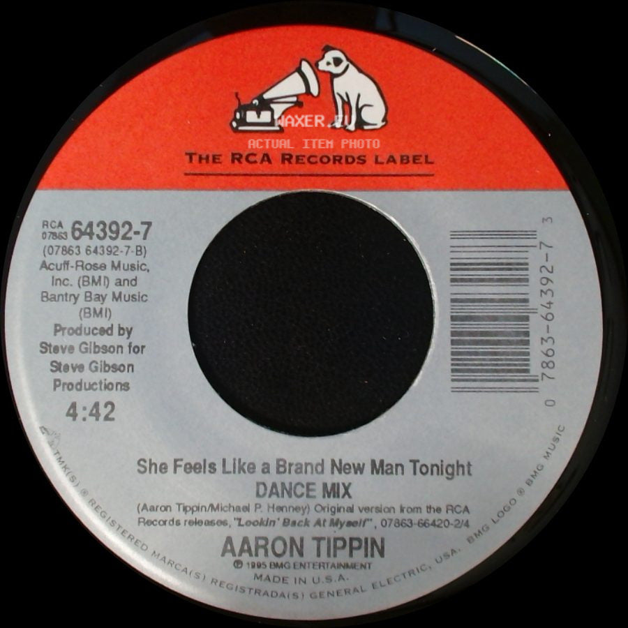 Aaron Tippin - She Feels Like A Brand New Man Tonight Dance Mix / That's As Close As I'll Get To Loving You side A