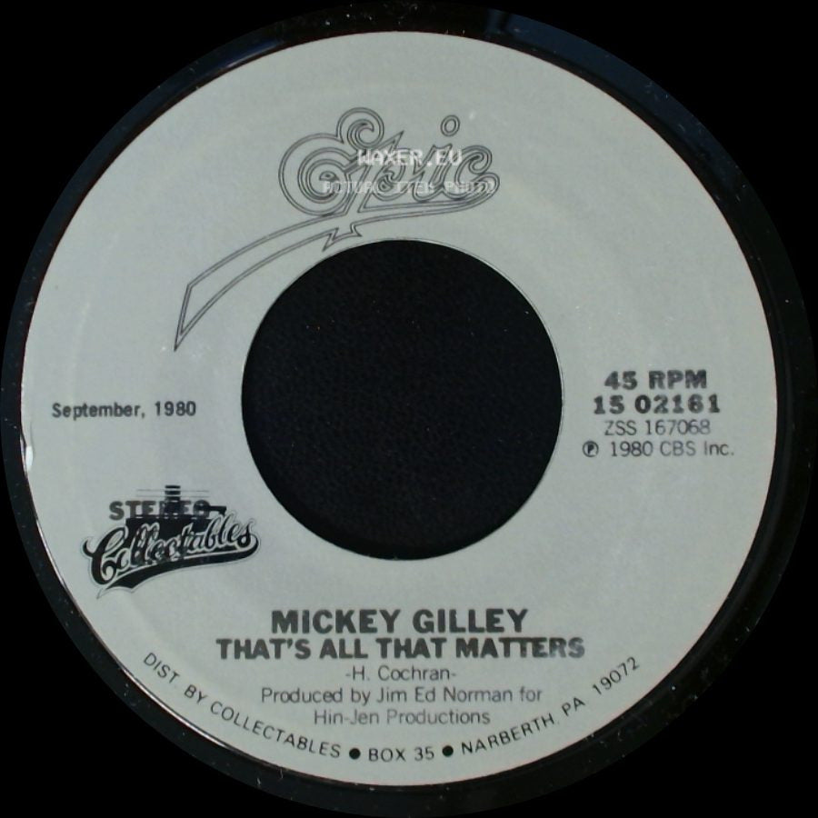 Mickey Gilley - That's All That Matters / True Love Ways side A