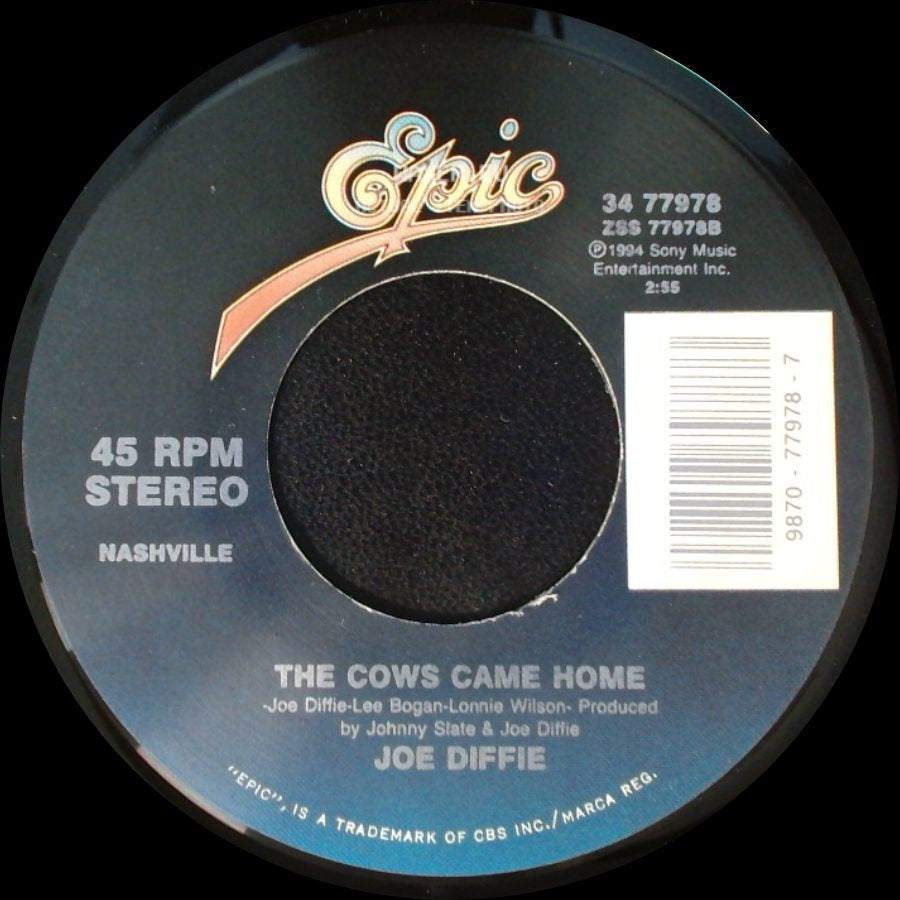Joe Diffie - That Road Not Taken / The Cows Came Home side B