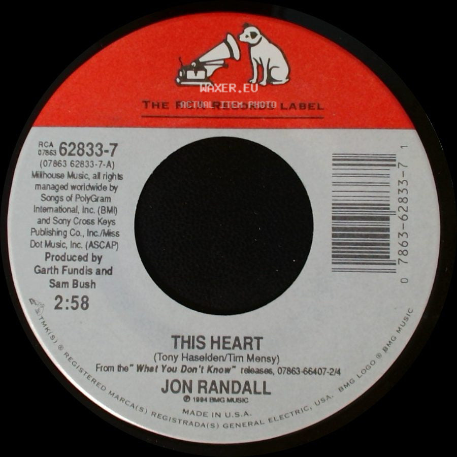 Jon Randall - This Heart / Only Game In Town side A