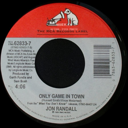 Jon Randall - This Heart / Only Game In Town side B