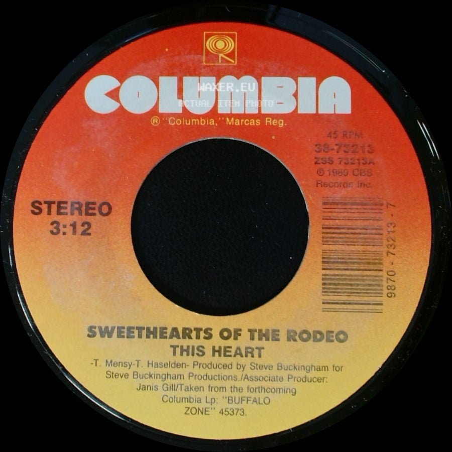 Sweethearts Of The Rodeo - So Sad (To Watch Good Love Go Bad) / This Heart side B