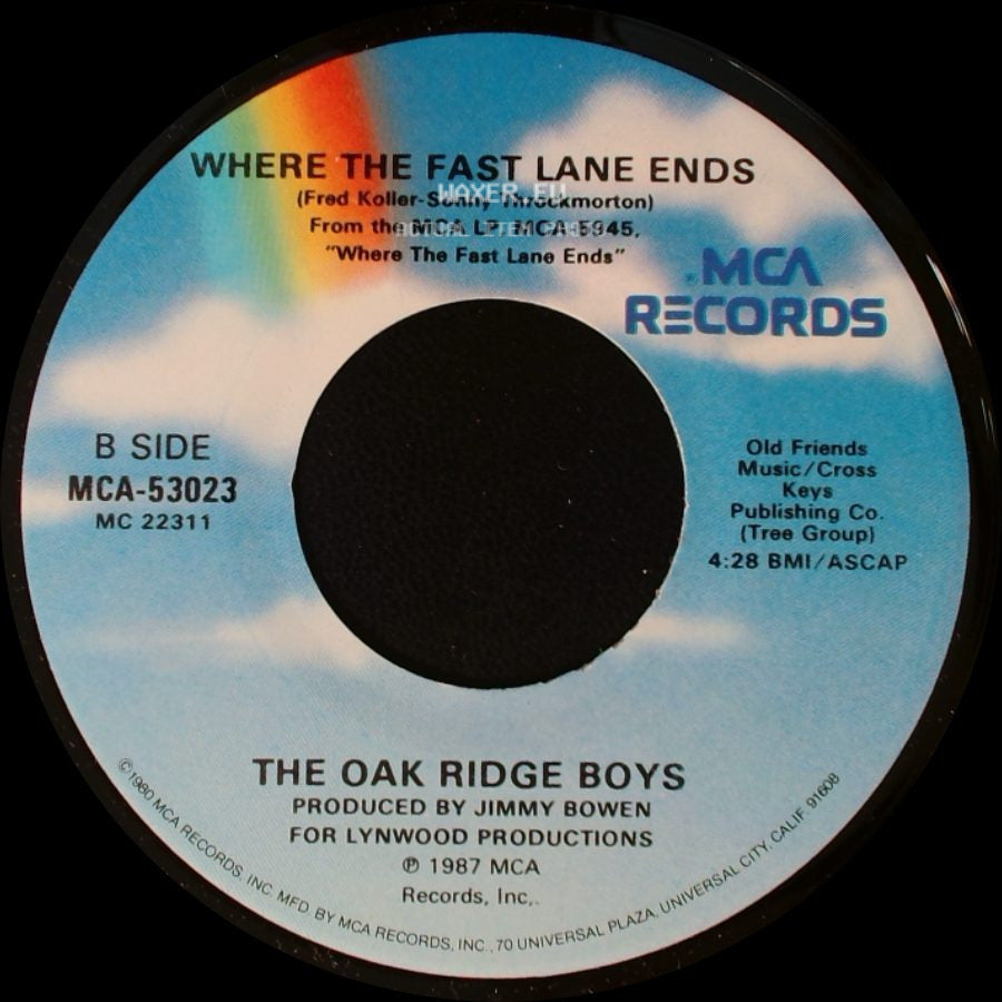 The Oak Ridge Boys - This Crazy Love / Where The Fast Lane Ends side B