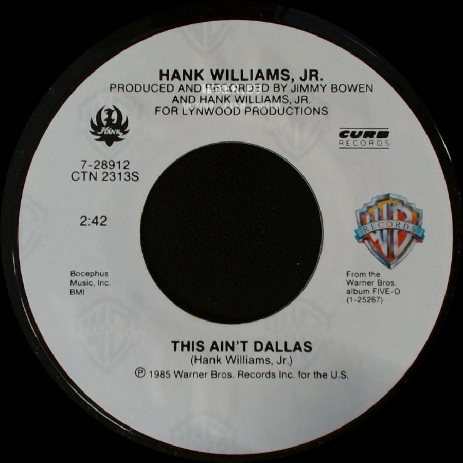 Hank Williams, Jr. - This Ain't Dallas / I Really Like Girls side A