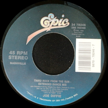 Joe Diffie - Third Rock From The Sun - Extended Dance Mix / C-O-U-N-T-R-Y side A
