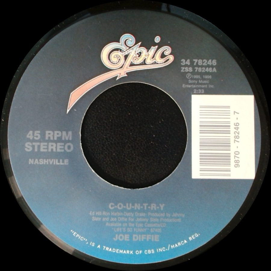 Joe Diffie - Third Rock From The Sun - Extended Dance Mix / C-O-U-N-T-R-Y side B