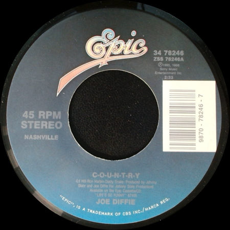 Joe Diffie - Third Rock From The Sun - Extended Dance Mix / C-O-U-N-T-R-Y side B
