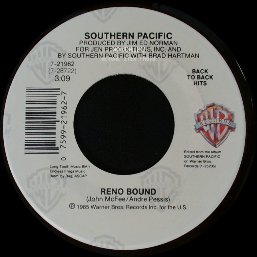 Southern Pacific - Thing About You / Reno Bound side B