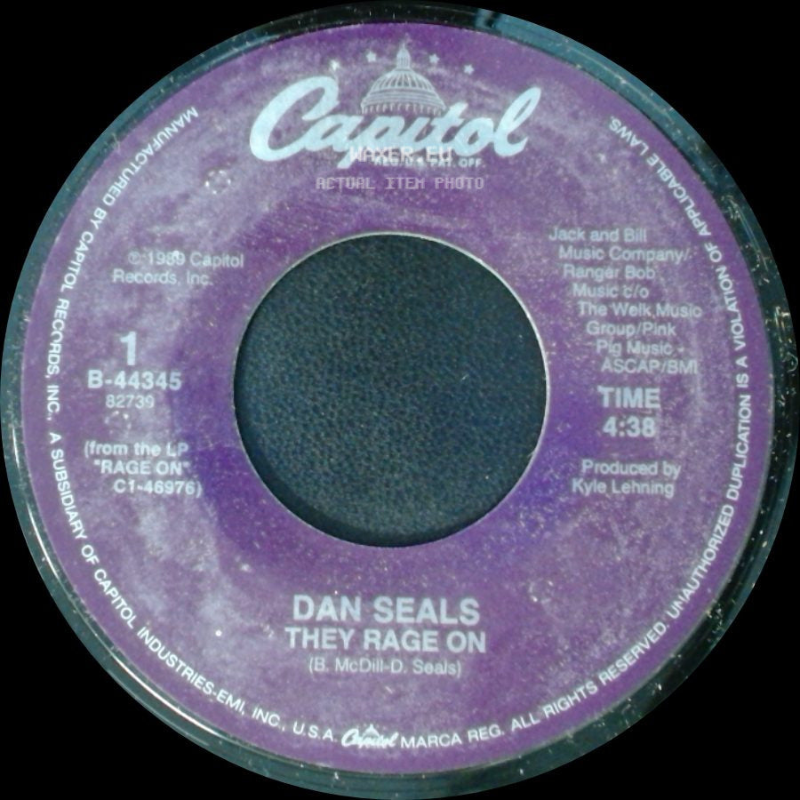 Dan Seals - They Rage On / Factory Town side A