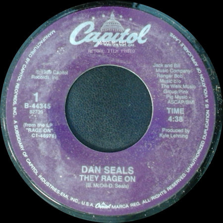 Dan Seals - They Rage On / Factory Town side A