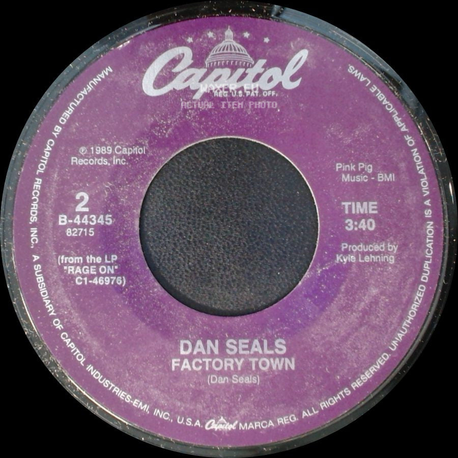 Dan Seals - They Rage On / Factory Town side B