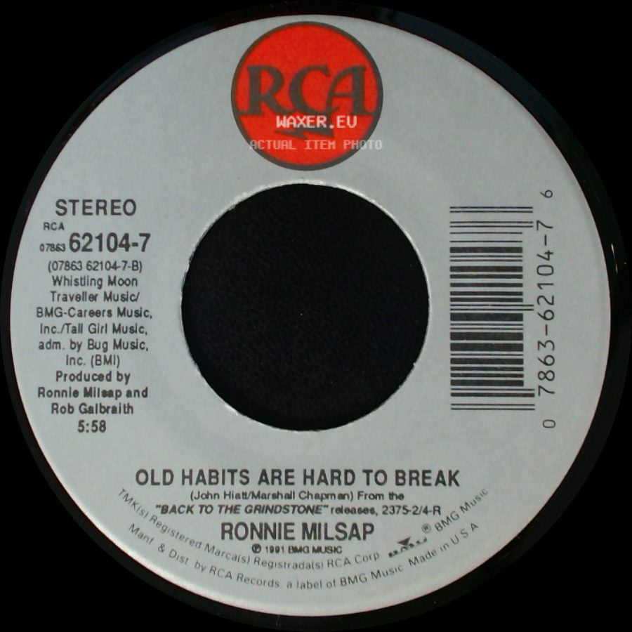 Ronnie Milsap - Turn That Radio On / Old Habits Are Hard To Break side B