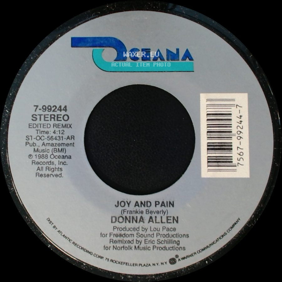 Donna Allen - Joy And Pain / Wild Nights side A
