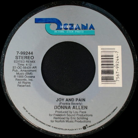 Donna Allen - Joy And Pain / Wild Nights side A