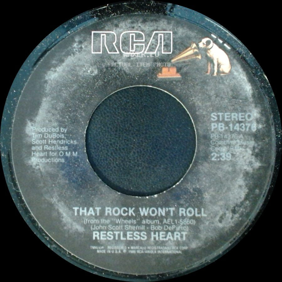 Restless Heart - That Rock Won't Roll / You Can't Out Run The Night side A