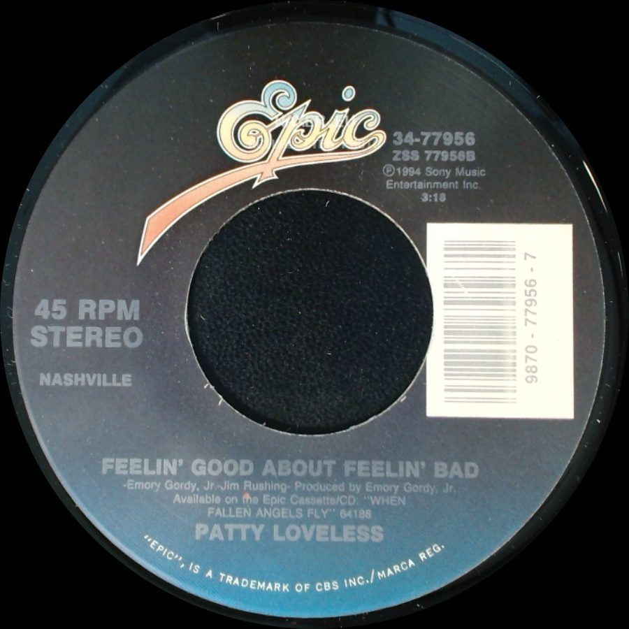 Patty Loveless - Feelin' Good About Feelin' Bad / Halfway Down side A