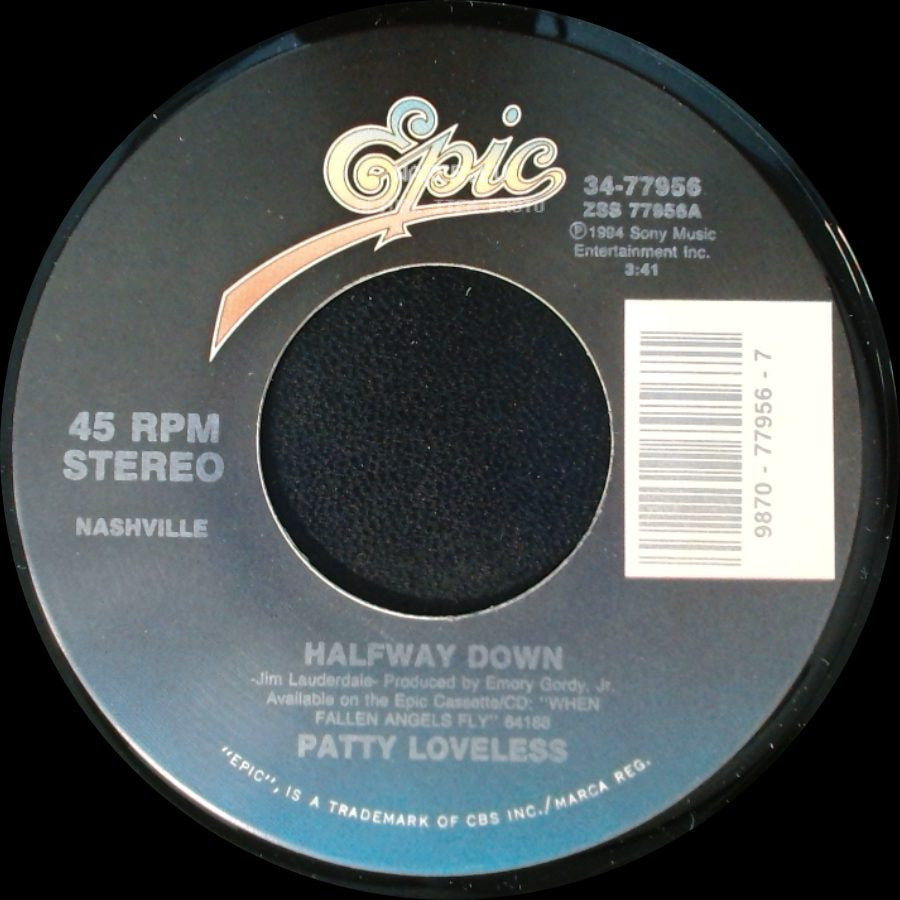 Patty Loveless - Feelin' Good About Feelin' Bad / Halfway Down side B