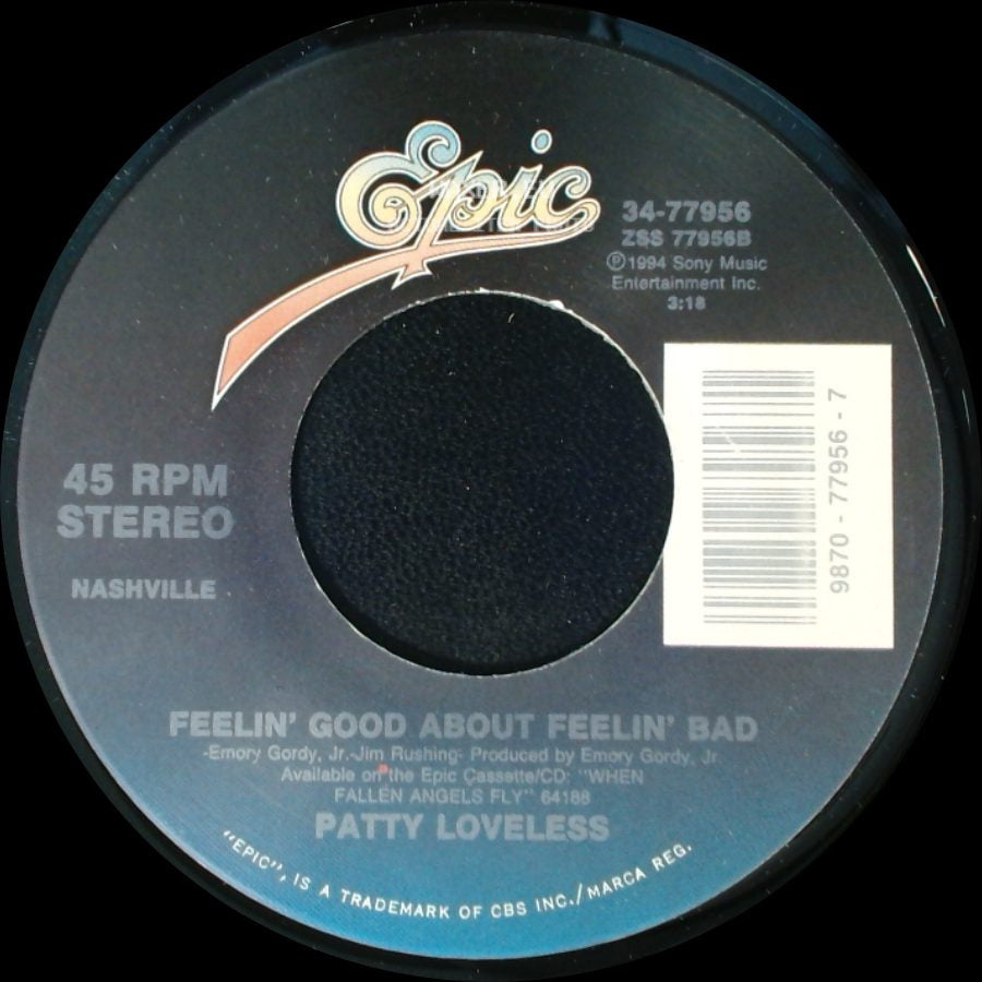 Patty Loveless - Feelin' Good About Feelin' Bad / Halfway Down side A