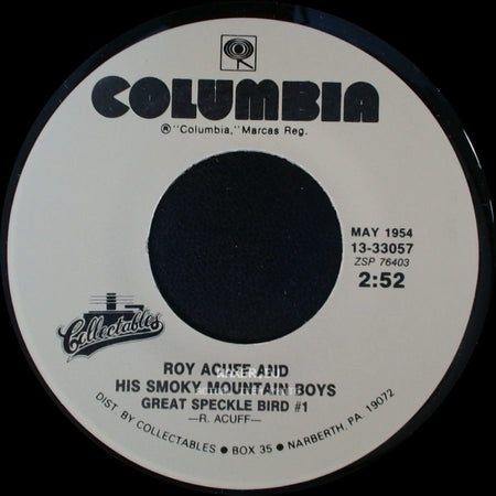 Roy Acuff And His Smoky Mountain Boys - Wabash Cannon Ball / Great Speckle Bird #1 side B