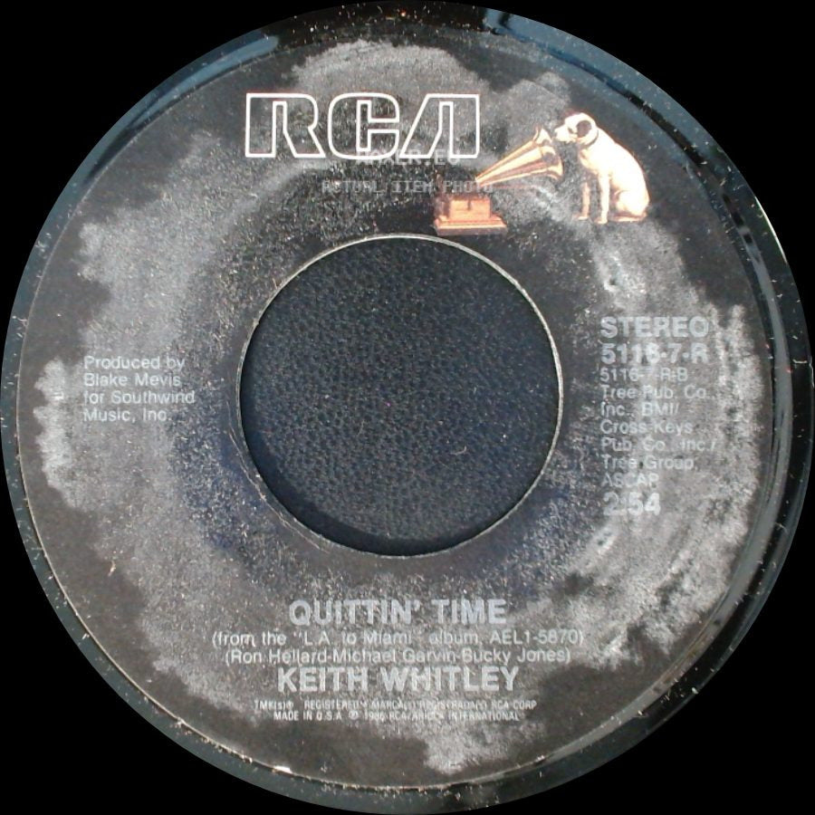 Keith Whitley - Quittin' Time / Hard Livin' side A