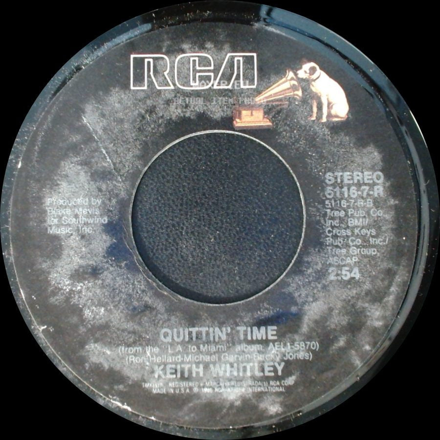 Keith Whitley - Hard Livin' / Quittin' Time side B