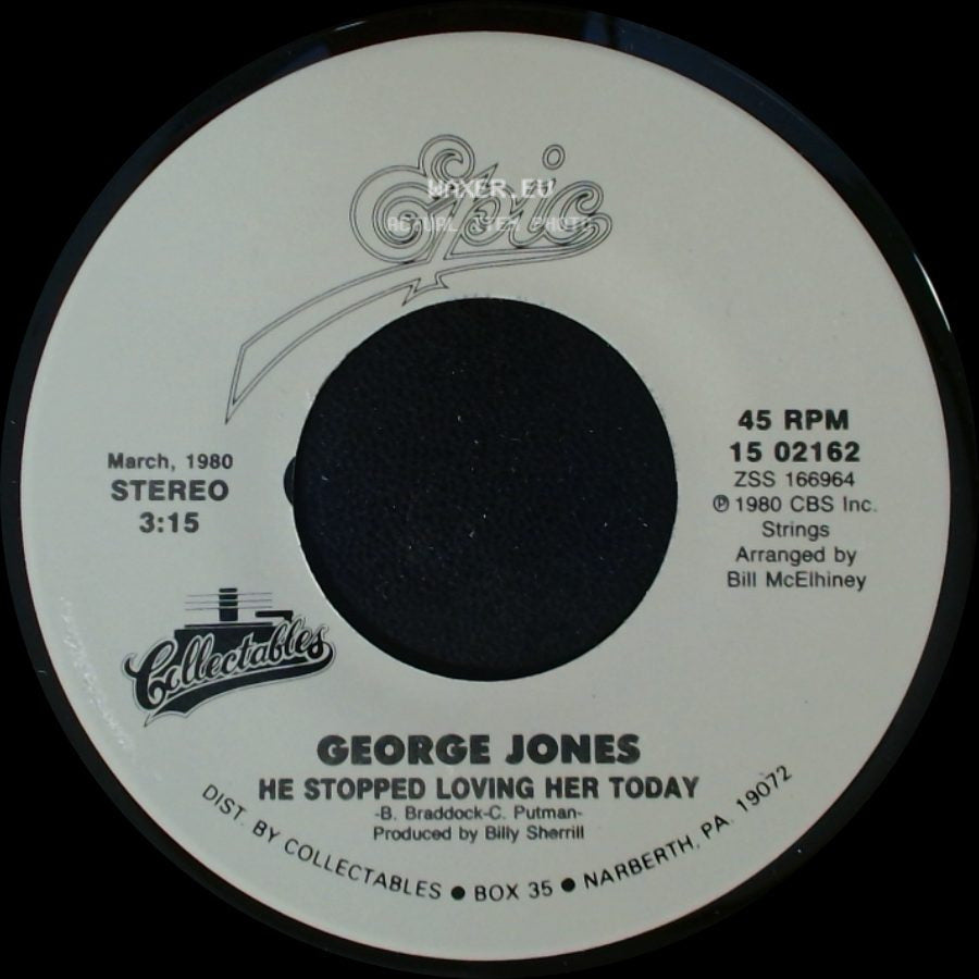 George Jones - He Stopped Loving Her Today / I'm Not Ready Yet side A