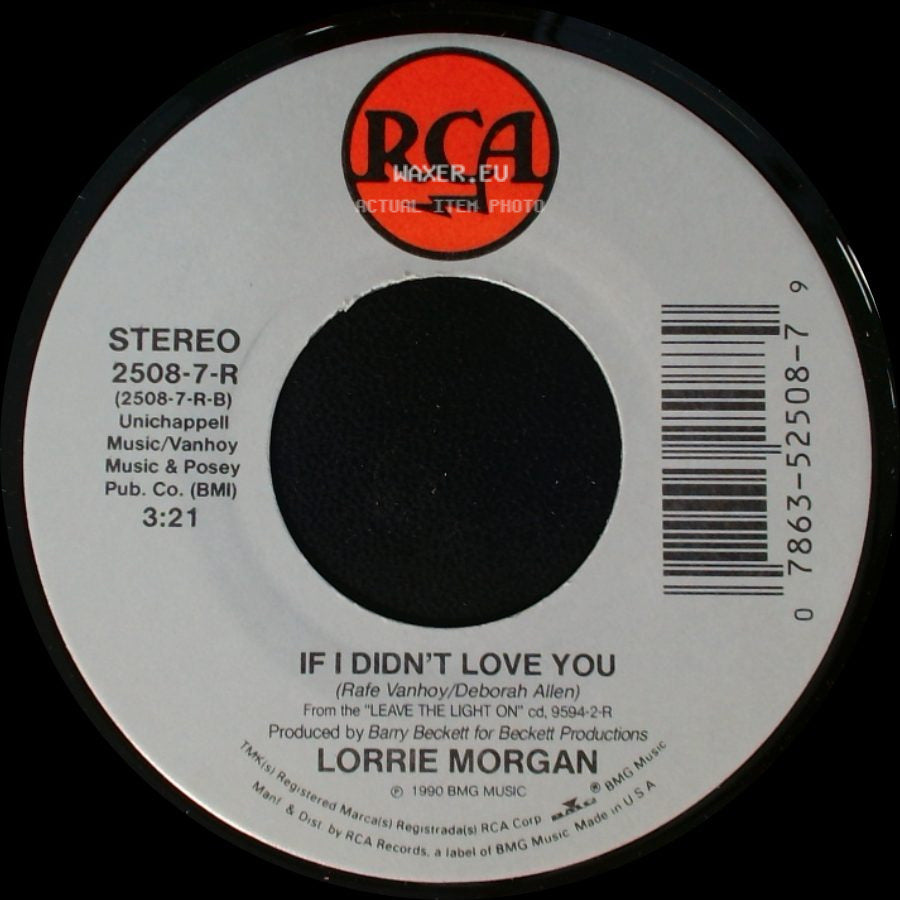 Lorrie Morgan - If I Didn't Love You / He Talks To Me side A