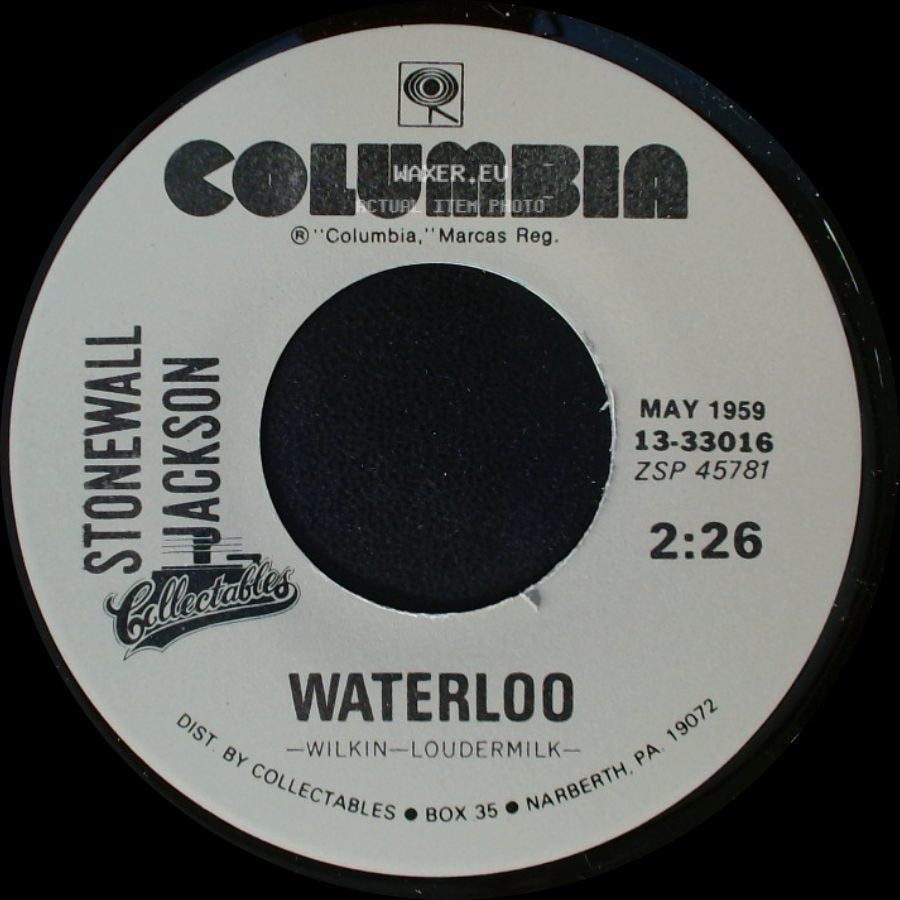 Stonewall Jackson - Mary Don't You Weep / Waterloo side B