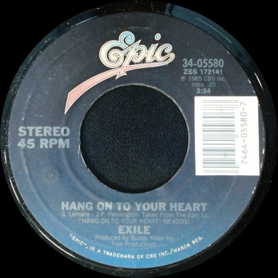 Exile - Hang On To Your Heart / She Likes Her Lovin' side A