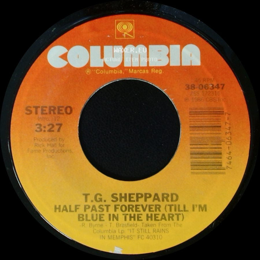 T.G. Sheppard - Half Past Forever (Till I'm Blue In The Heart) / The Bad Thing About Good Love side A