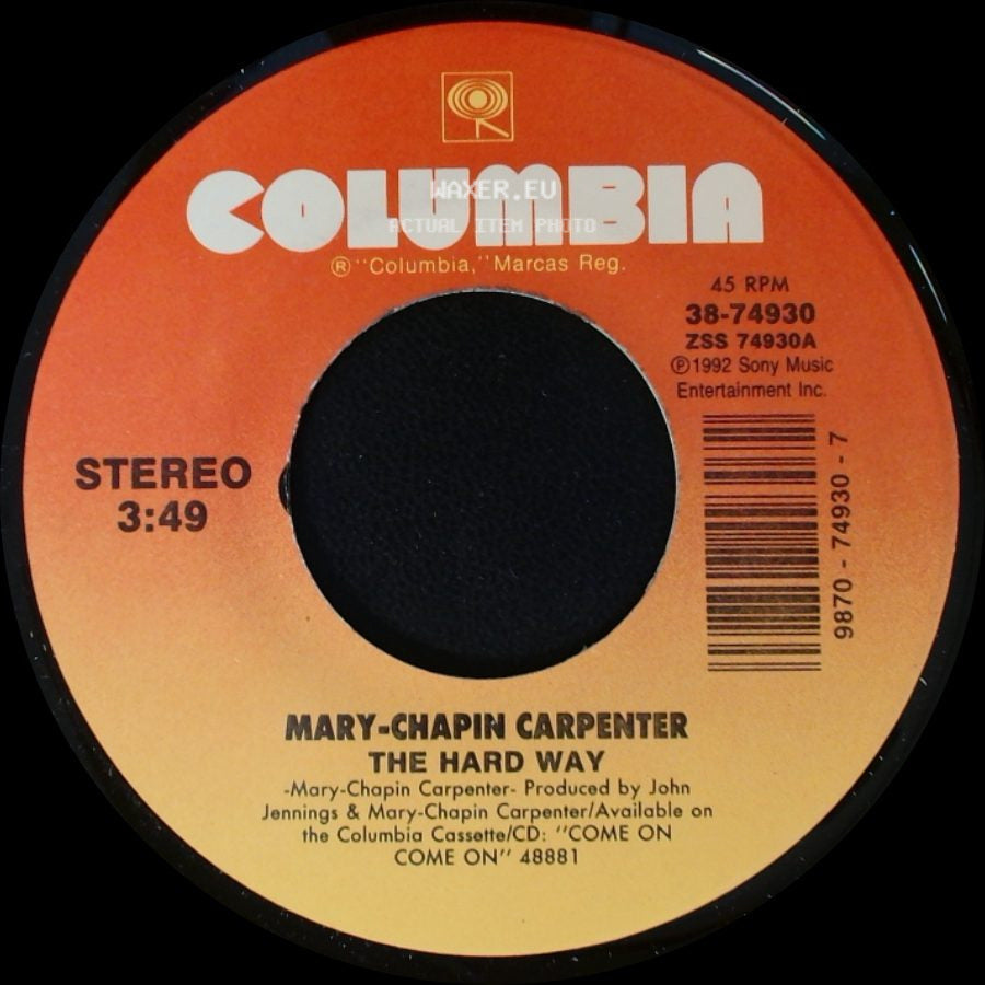 Mary-Chapin Carpenter - Goodbye Again / The Hard Way side B
