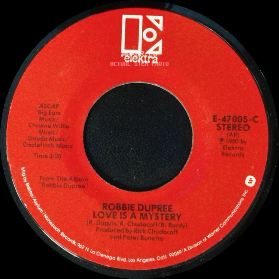 Robbie Dupree - Love Is A Mystery / Hot Rod Hearts side A