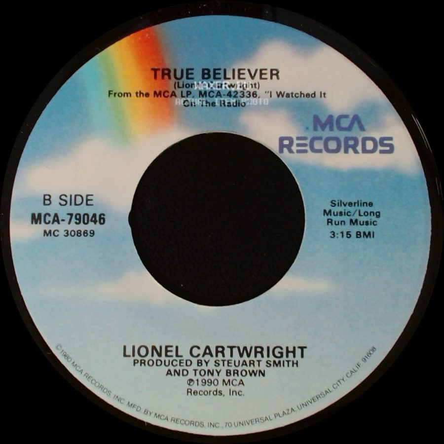 Lionel Cartwright - My Heart Is Set On You / True Believer side B