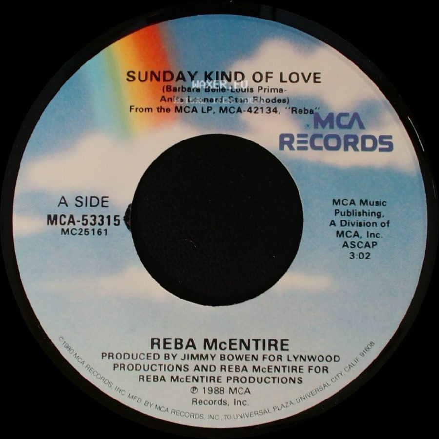 Reba Mcentire - Sunday Kind Of Love / So, So, So Long side A
