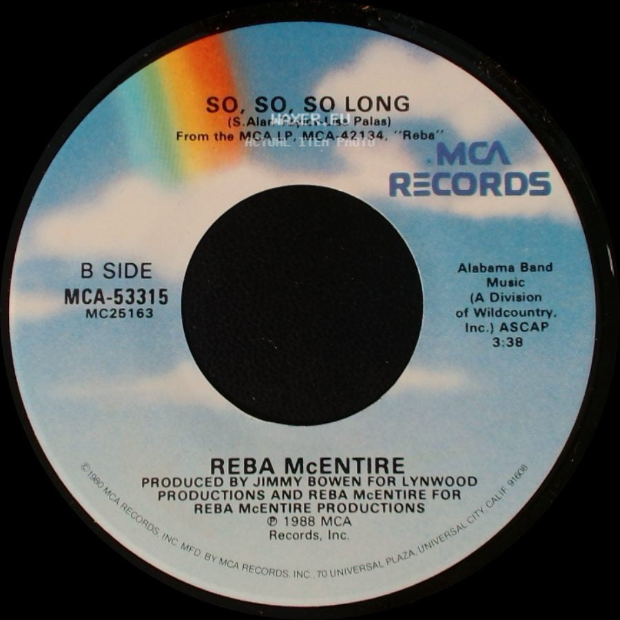 Reba Mcentire - Sunday Kind Of Love / So, So, So Long side B