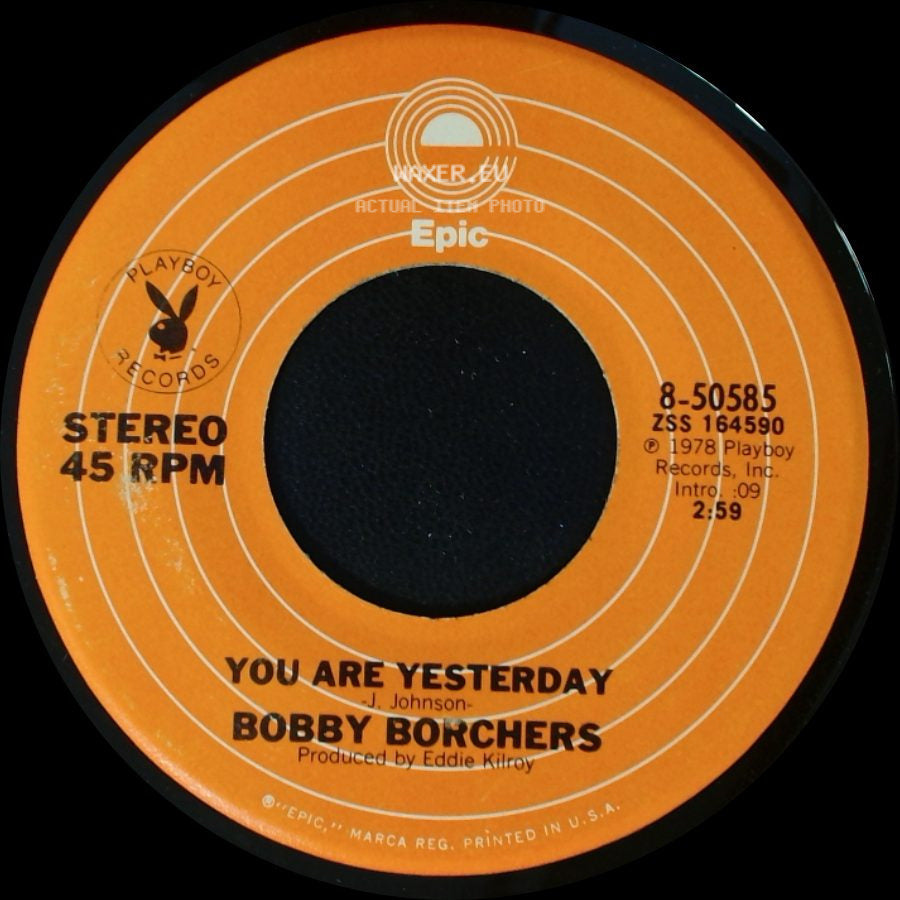 Bobby Borchers - Sweet Fantasy / You Are Yesterday side B