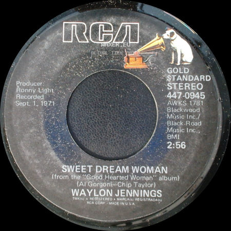 Waylon Jennings - Sweet Dream Woman / Good Hearted Woman side A