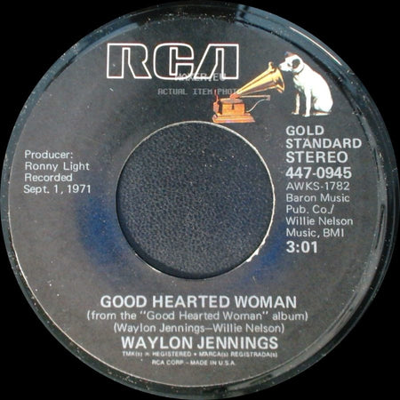 Waylon Jennings - Sweet Dream Woman / Good Hearted Woman side B