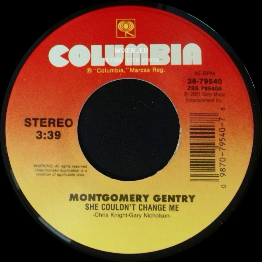 Montgomery Gentry - She Couldn't Change Me / Hillbilly Shoes (Acoustic Version-Radio Broadcast) side A
