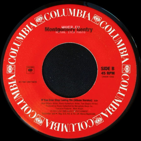 Montgomery Gentry - Gone (Album Version) / If You Ever Stop Loving Me (Album Version) side B
