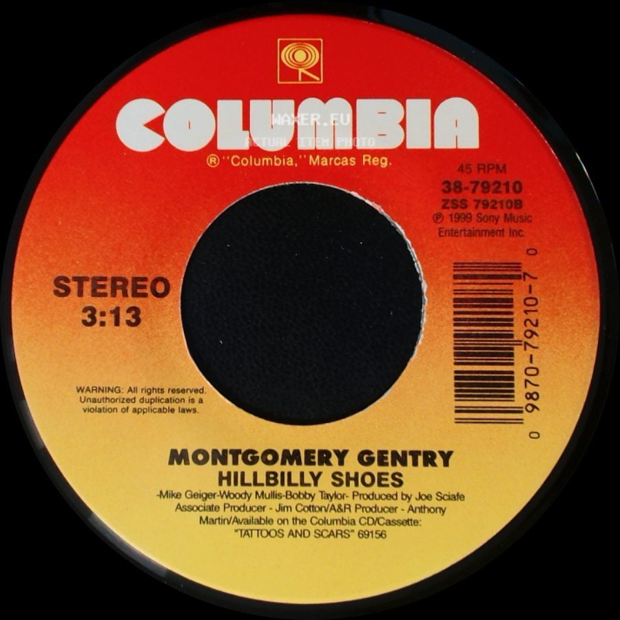 Montgomery Gentry - Lonely And Gone / Hillbilly Shoes side B