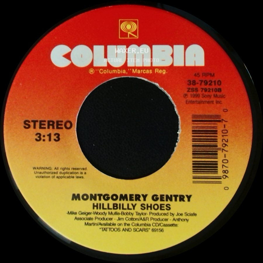 Montgomery Gentry - Lonely And Gone / Hillbilly Shoes side B